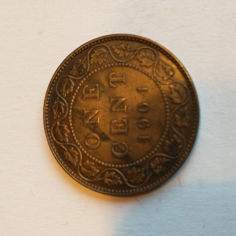1904 Canadian penny